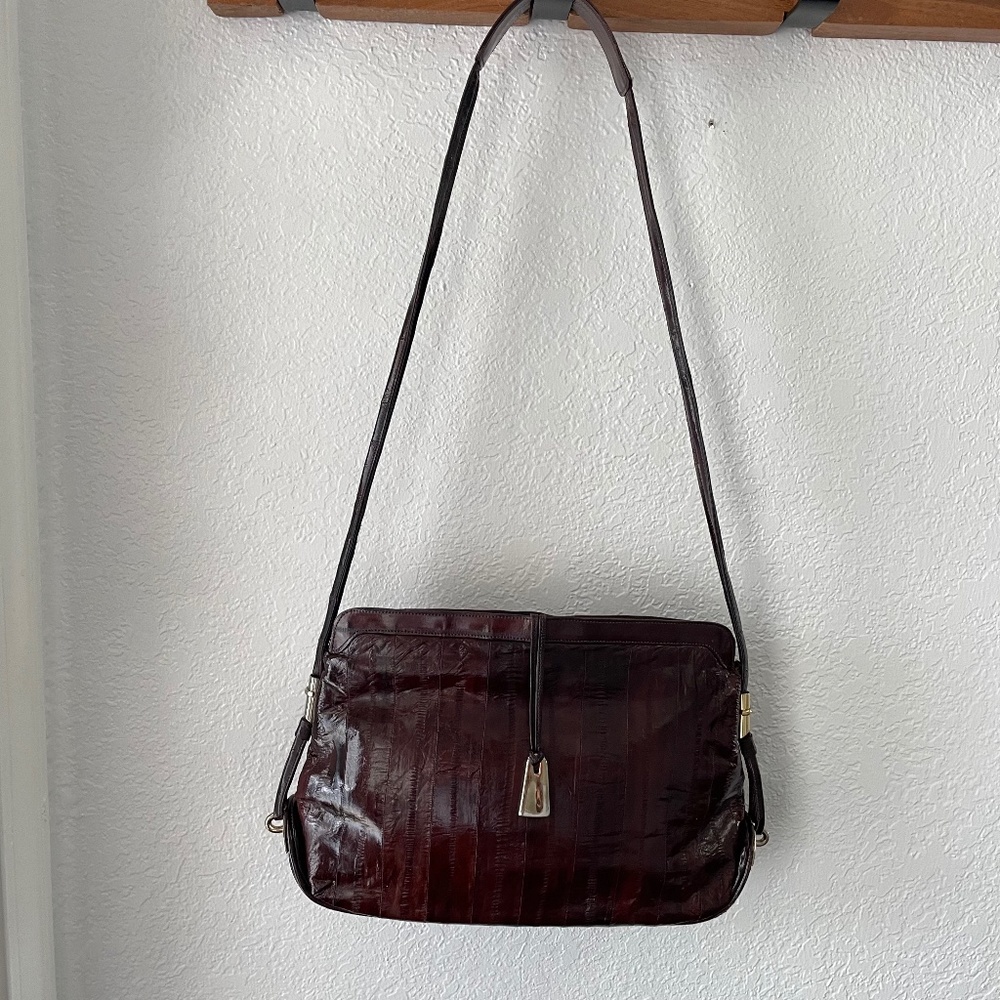 Vintage Genuine Eel Leather Bag